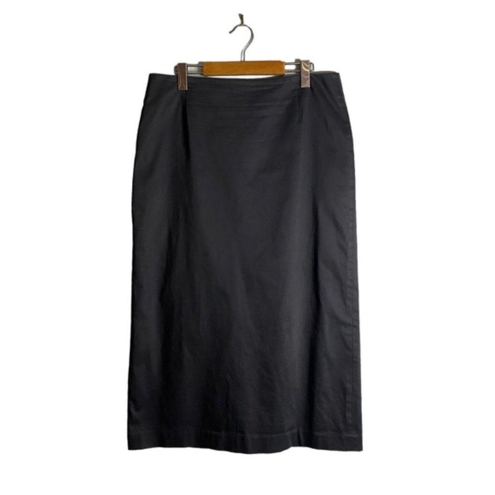 Vintage Gap Women's Charcoal Gray Maxi Stretch Skirt